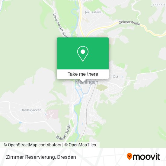 Карта Zimmer Reservierung
