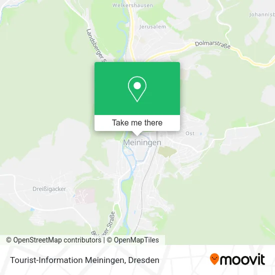 Карта Tourist-Information Meiningen