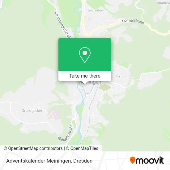 Adventskalender Meiningen map
