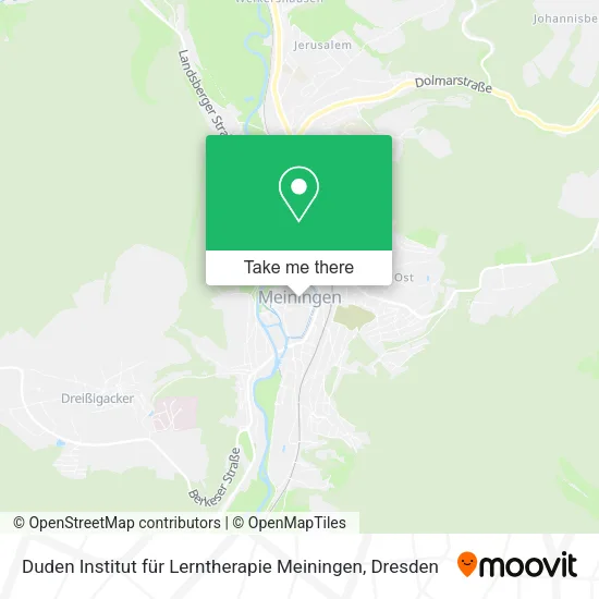 Карта Duden Institut für Lerntherapie Meiningen