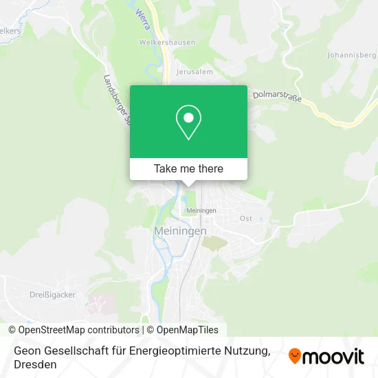 Карта Geon Gesellschaft für Energieoptimierte Nutzung