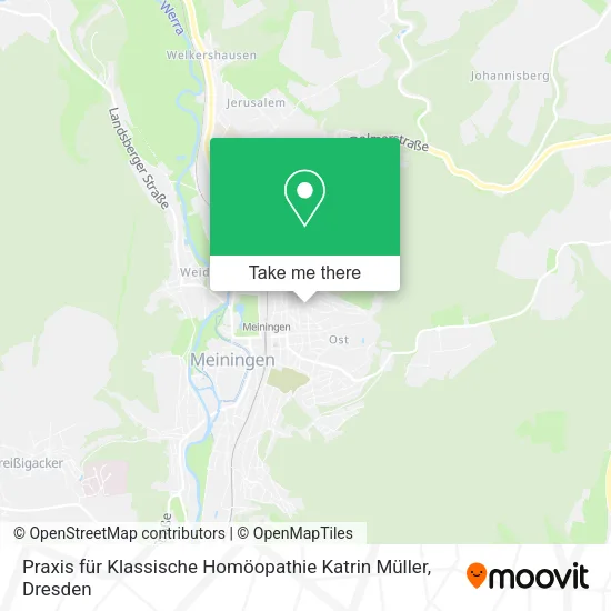 Карта Praxis für Klassische Homöopathie Katrin Müller