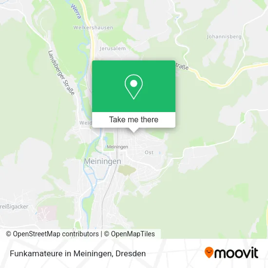 Карта Funkamateure in Meiningen