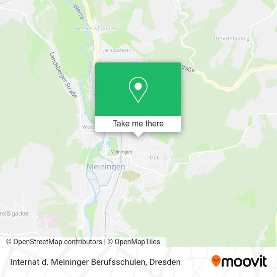 Карта Internat d. Meininger Berufsschulen