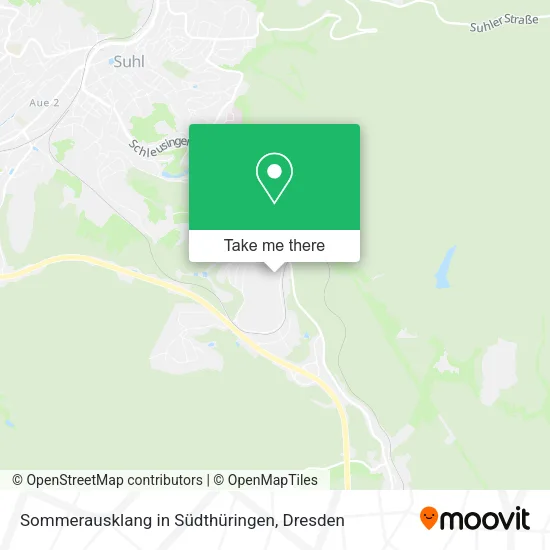 Карта Sommerausklang in Südthüringen