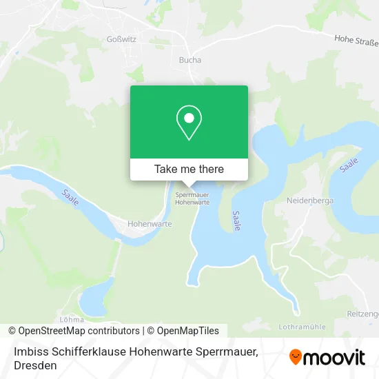 Карта Imbiss Schifferklause Hohenwarte Sperrmauer