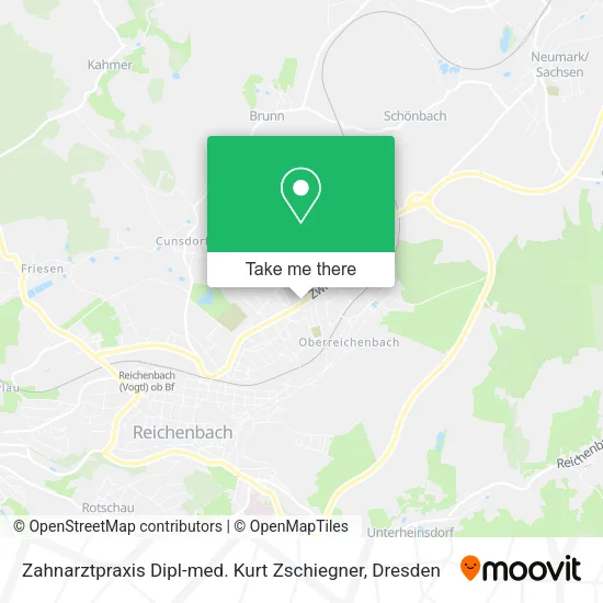 Карта Zahnarztpraxis Dipl-med. Kurt Zschiegner