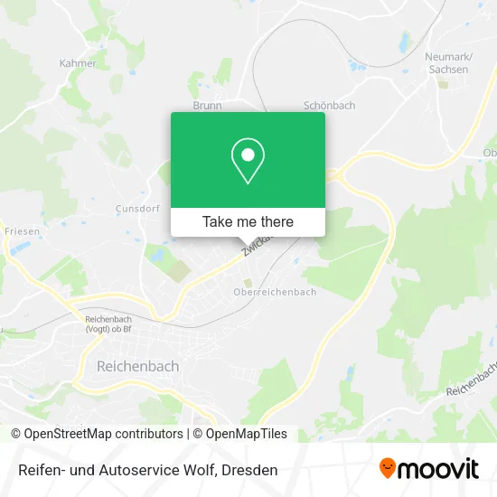 Карта Reifen- und Autoservice Wolf