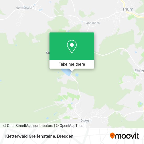 Карта Kletterwald Greifensteine