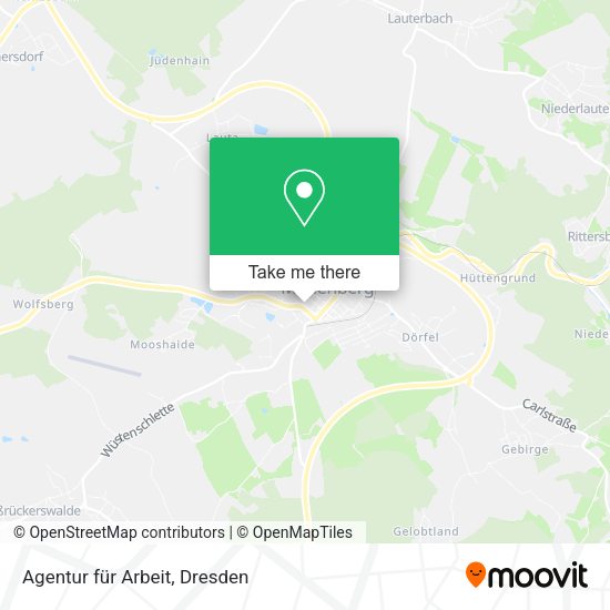 Карта Agentur für Arbeit