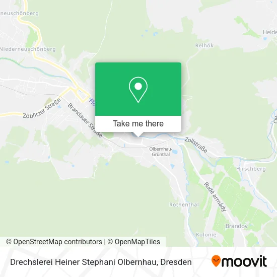 Карта Drechslerei Heiner Stephani Olbernhau