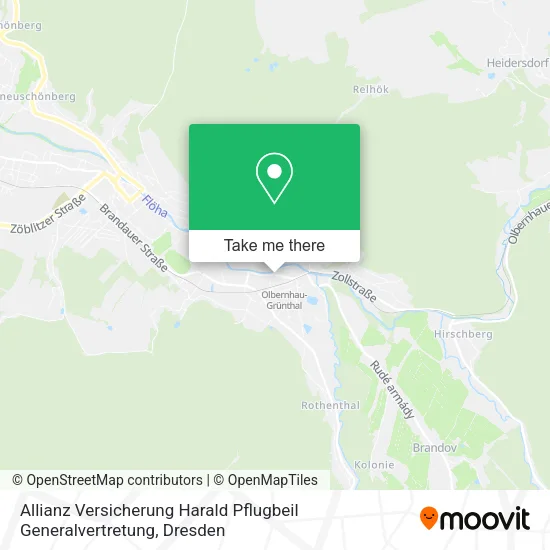 Карта Allianz Versicherung Harald Pflugbeil Generalvertretung