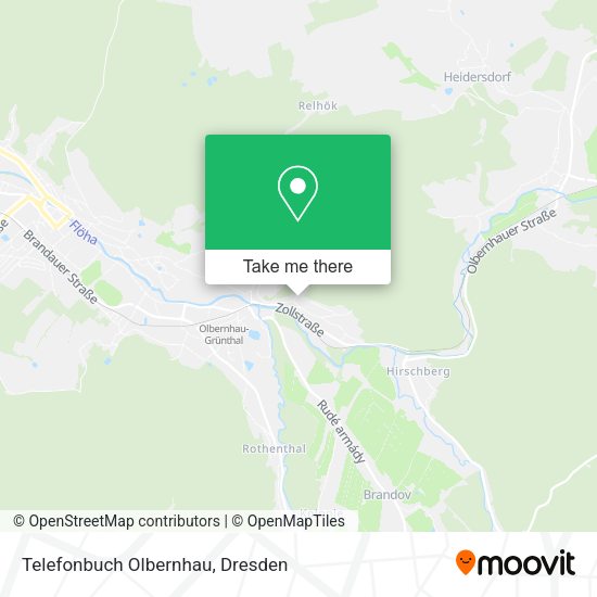 Карта Telefonbuch Olbernhau
