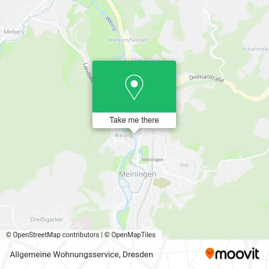 Карта Allgemeine Wohnungsservice