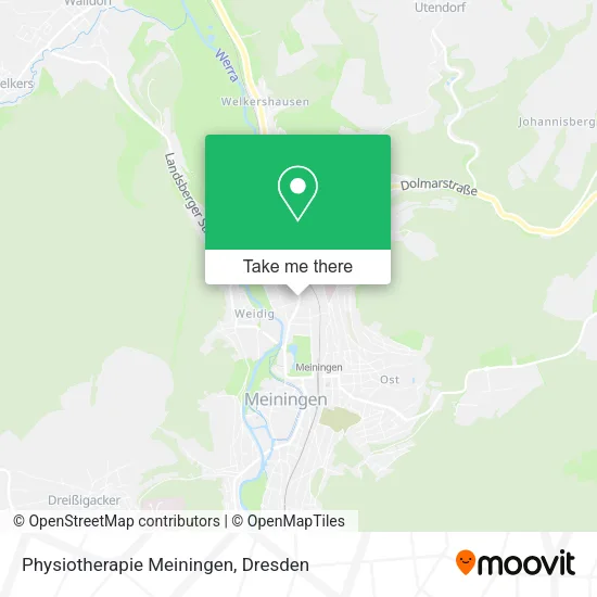 Карта Physiotherapie Meiningen