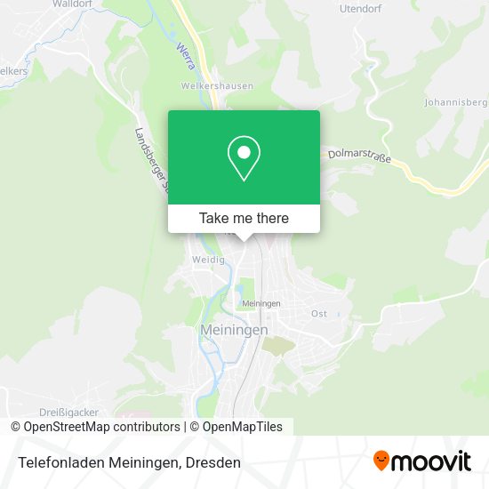 Карта Telefonladen Meiningen