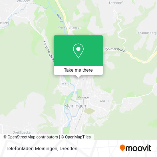 Карта Telefonladen Meiningen