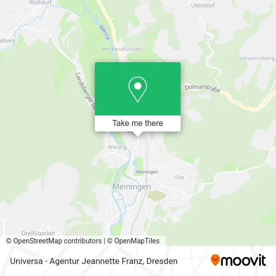 Universa - Agentur Jeannette Franz map