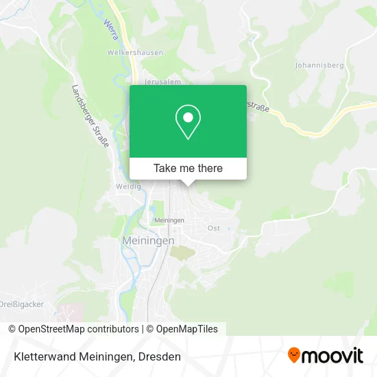 Карта Kletterwand Meiningen