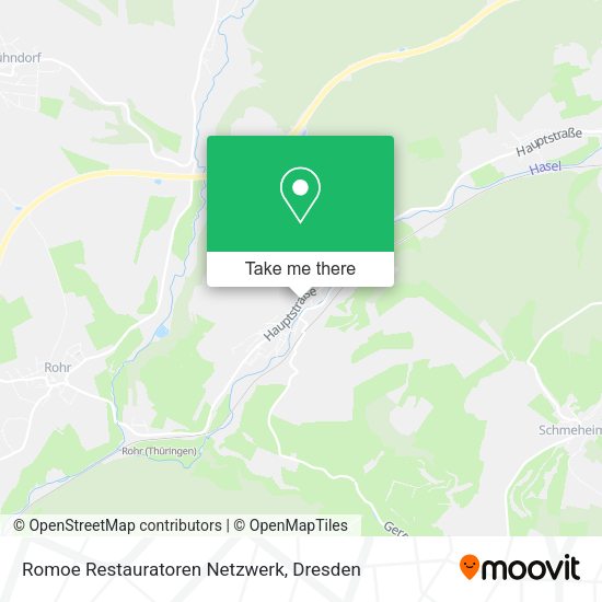 Карта Romoe Restauratoren Netzwerk