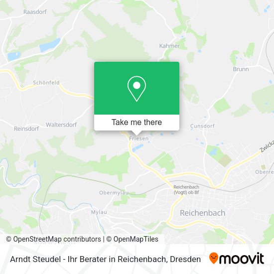 Карта Arndt Steudel - Ihr Berater in Reichenbach