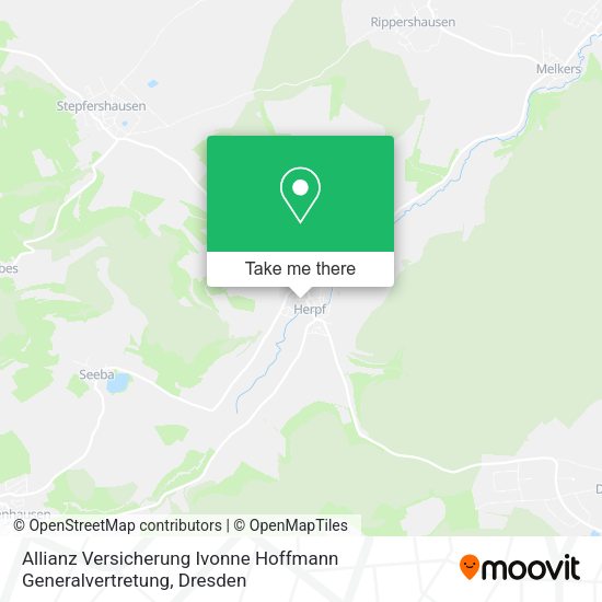 Карта Allianz Versicherung Ivonne Hoffmann Generalvertretung