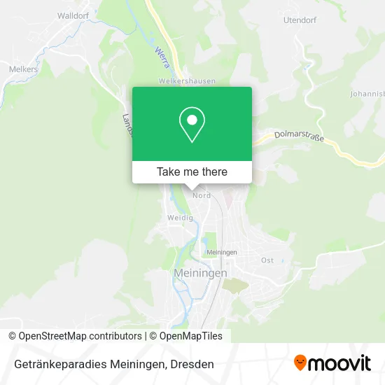 Карта Getränkeparadies Meiningen
