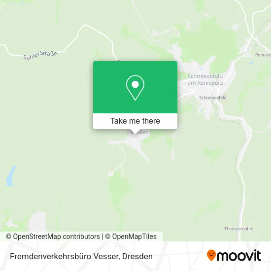 Карта Fremdenverkehrsbüro Vesser