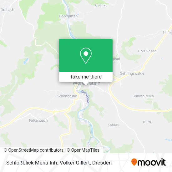 Карта Schloßblick Menü Inh. Volker Gillert