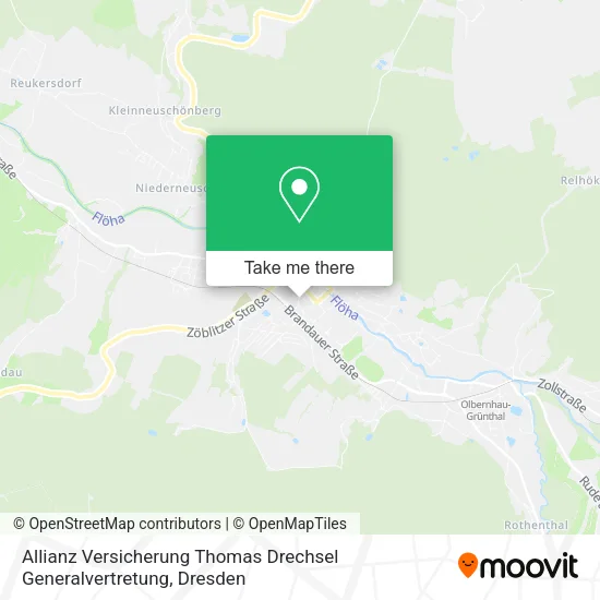 Карта Allianz Versicherung Thomas Drechsel Generalvertretung