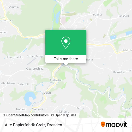 Карта Alte Papierfabrik Greiz