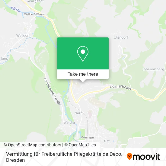 Карта Vermittlung für Freiberufliche Pflegekräfte de Deco