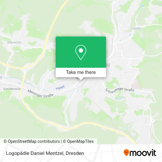 Карта Logopädie Daniel Mentzel