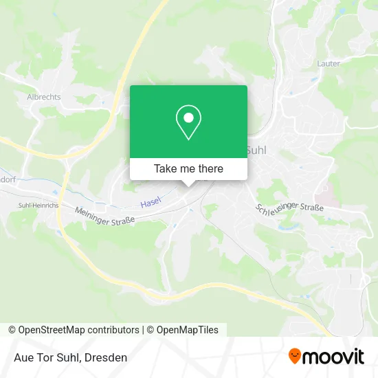 Карта Aue Tor Suhl