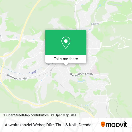 Карта Anwaltskanzlei Weber, Dürr, Thull & Koll.