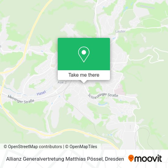 Карта Allianz Generalvertretung Matthias Pössel