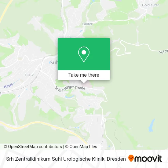 Карта Srh Zentralklinikum Suhl Urologische Klinik
