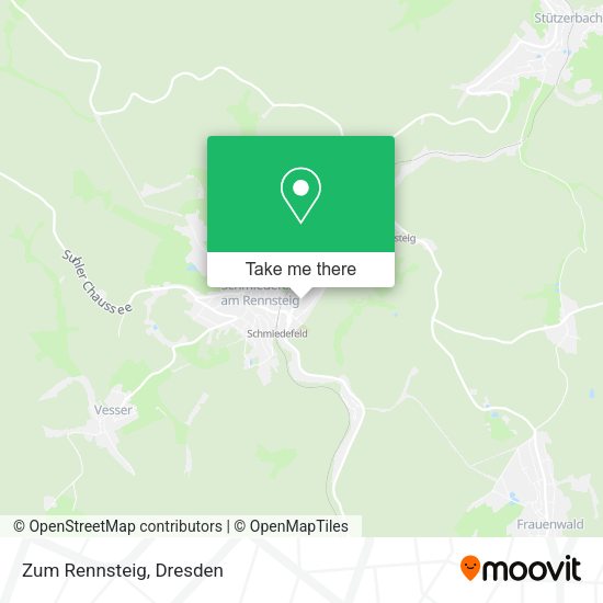 Карта Zum Rennsteig