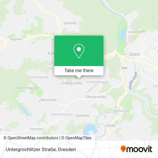 Карта Untergrochlitzer Straße