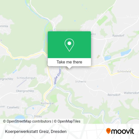 Карта Koerperwerkstatt Greiz