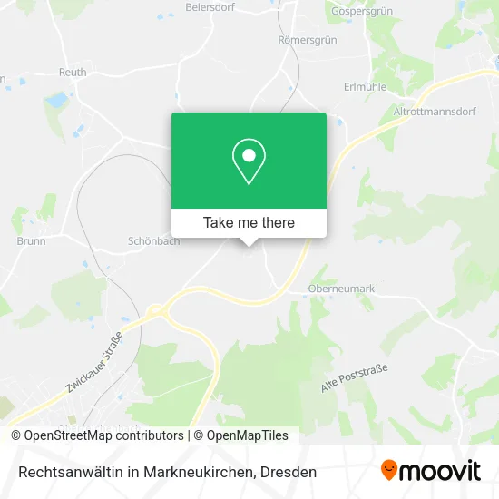 Карта Rechtsanwältin in Markneukirchen