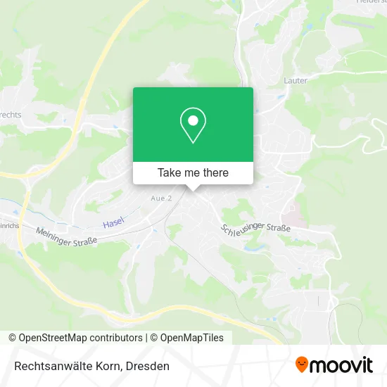 Карта Rechtsanwälte Korn