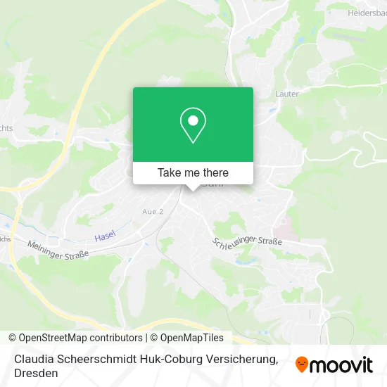 Карта Claudia Scheerschmidt Huk-Coburg Versicherung