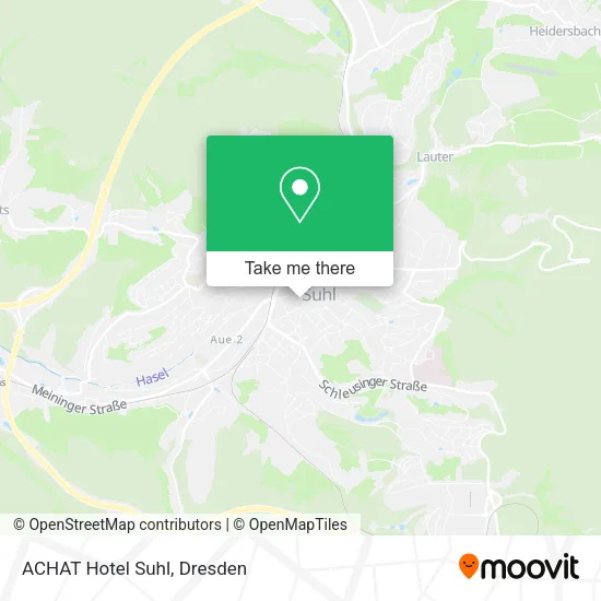 Карта ACHAT Hotel Suhl