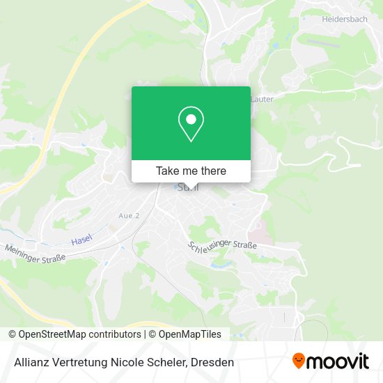 Карта Allianz Vertretung Nicole Scheler