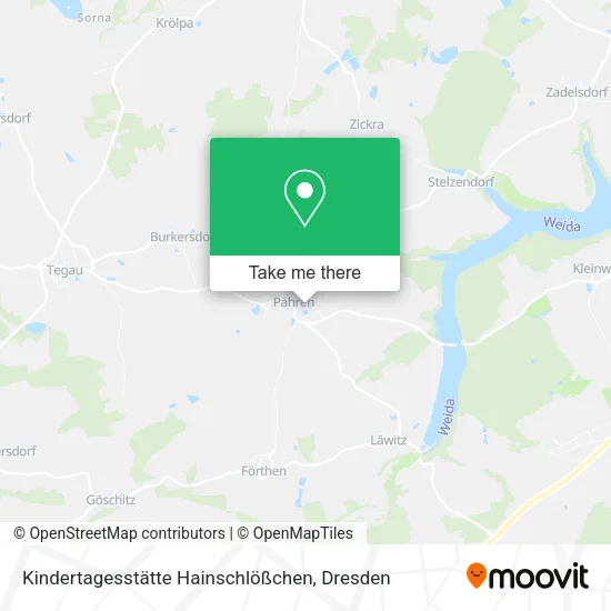 Карта Kindertagesstätte Hainschlößchen