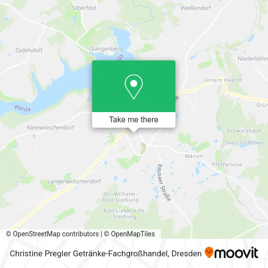 Карта Christine Pregler Getränke-Fachgroßhandel