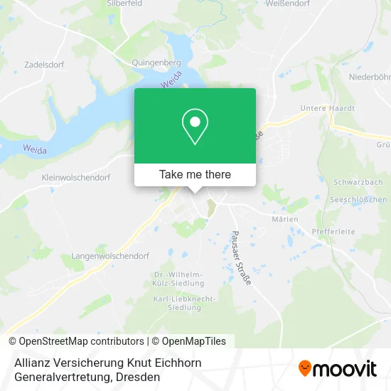 Карта Allianz Versicherung Knut Eichhorn Generalvertretung