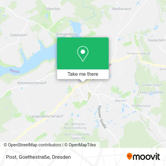 Карта Post, Goethestraße