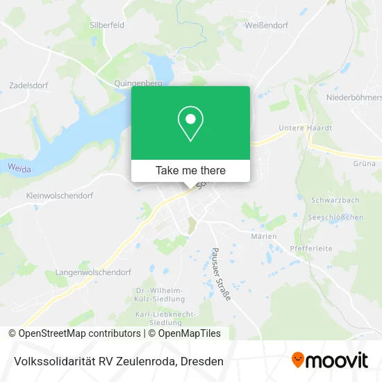 Карта Volkssolidarität RV Zeulenroda